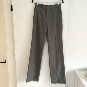 Iro Paris Full Length Straight Leg Gray Trousers Pants Size 34